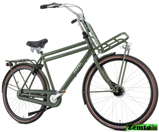 Herren Hollandrad Daily Dutch Prestige 7 Gang  , 61 cm, Army grün